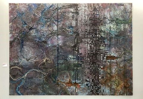 Mathias Hornung Relief, gesehen auf der Art Karlsruhe 2023