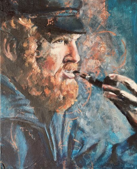 expressives Portrait Gemälde von Claudia Brasse