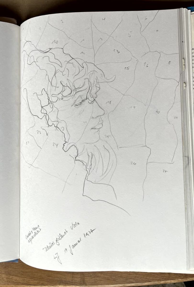 Bilder aus meinem Skizzenbuch. „Kopien“ nach Horst Janssen - Lernen durch Nachahmen