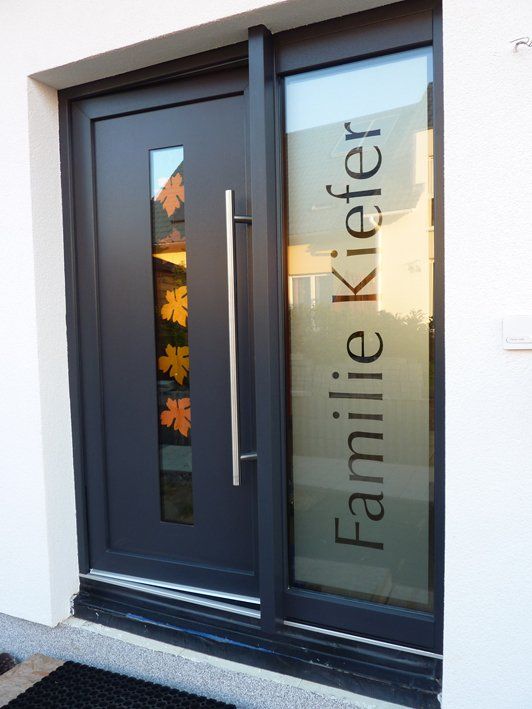 Sichtschutz Schriftenwerkstatt Schrempf Karlsruhe