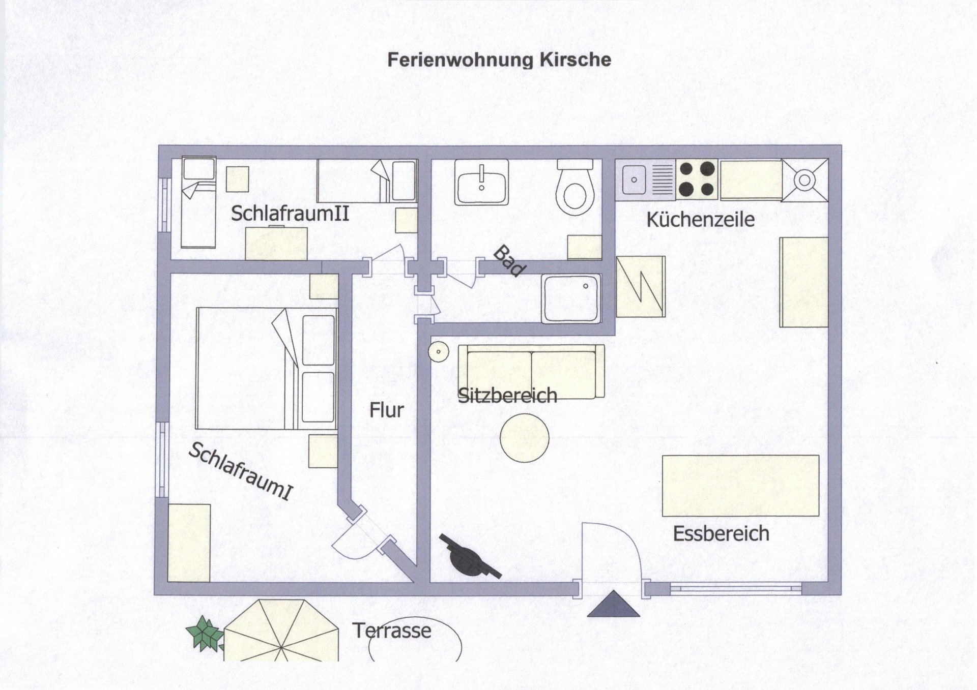 Grundriss Kirsche