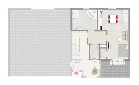 Grundriss der Ferienwohnung