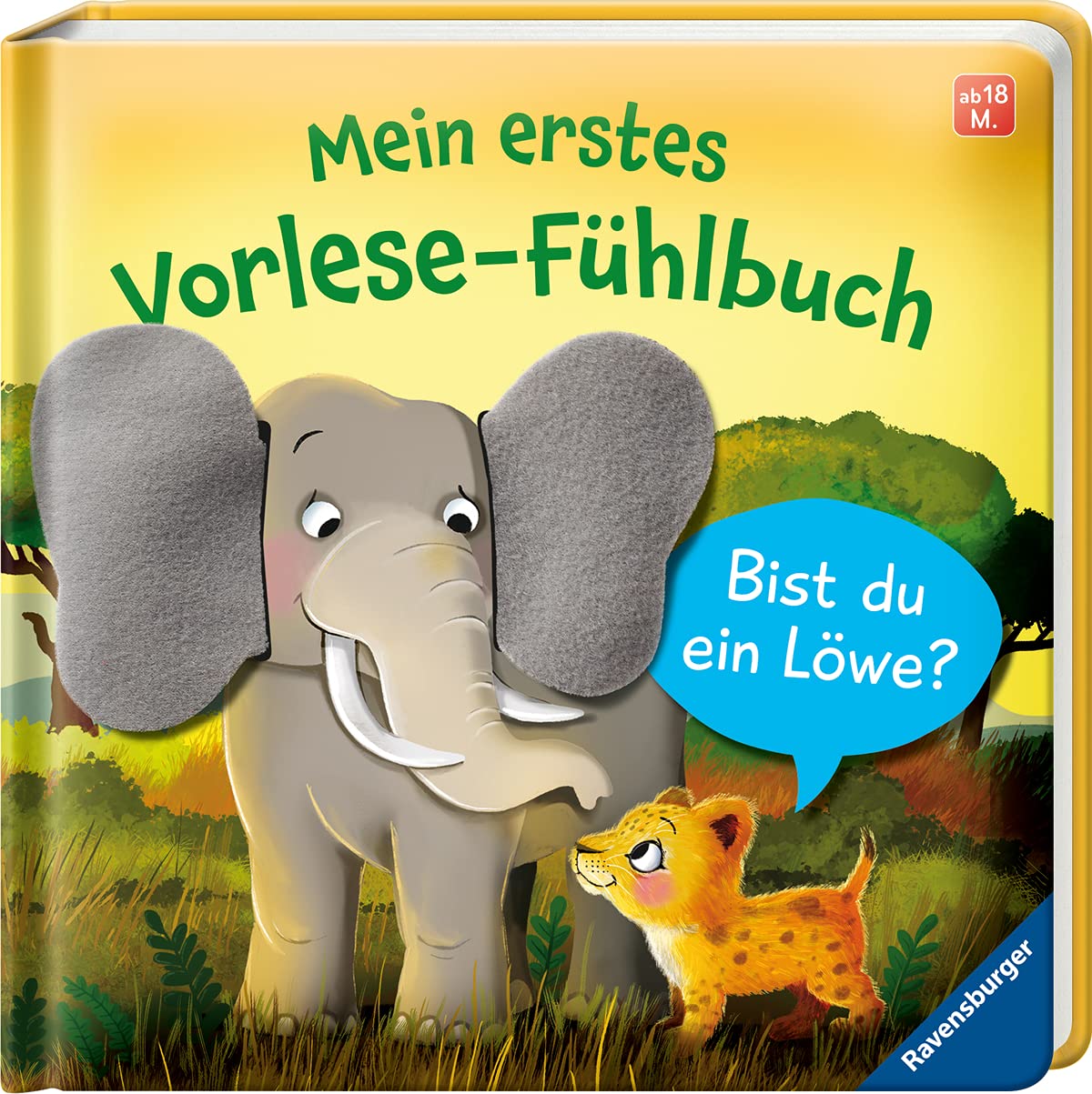 Jetzt bestellen! Mein erstes Vorlese-Fühlbuch - bist du ein Löwe, Pappbilderbuch, Ravensburger
