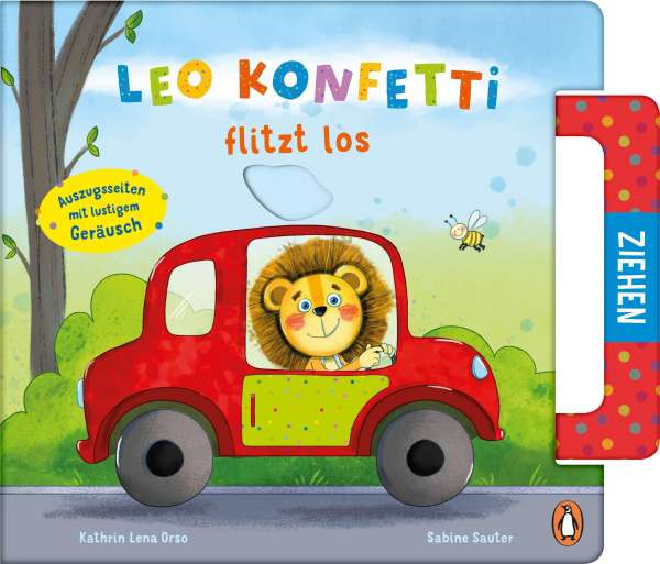 Jetzt bestellen! Leo Konfetti flitzt los, Pappbilderbuch, Penguin Junior