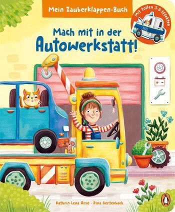 Jetzt bestellen! Mach mit in der Autowerkstatt, Pappbilderbuch, Penguin Junior