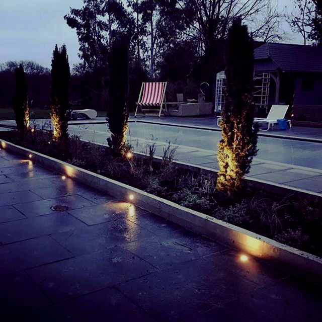 garden swimming pool lights in horsham