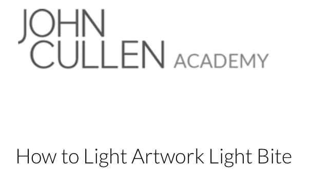 How to light artwork