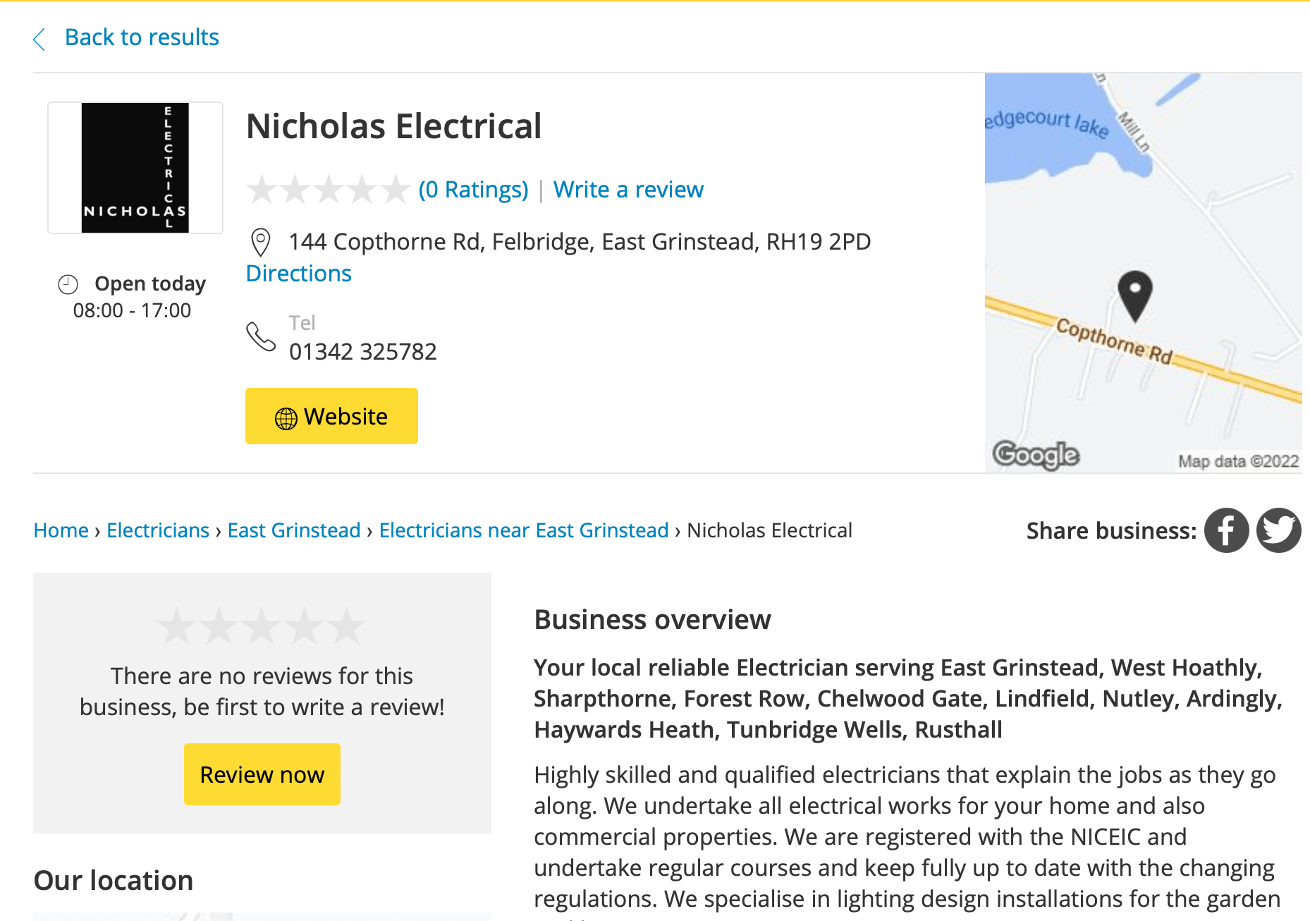 East Grinstead Electricians, Electrician East Grinstead,