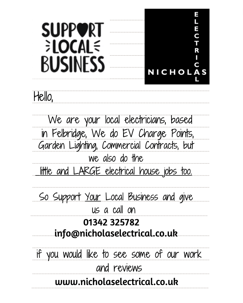 #supportlocalbusiness #eastgrinstead #eastgrinsteadelectrician #checkatrade