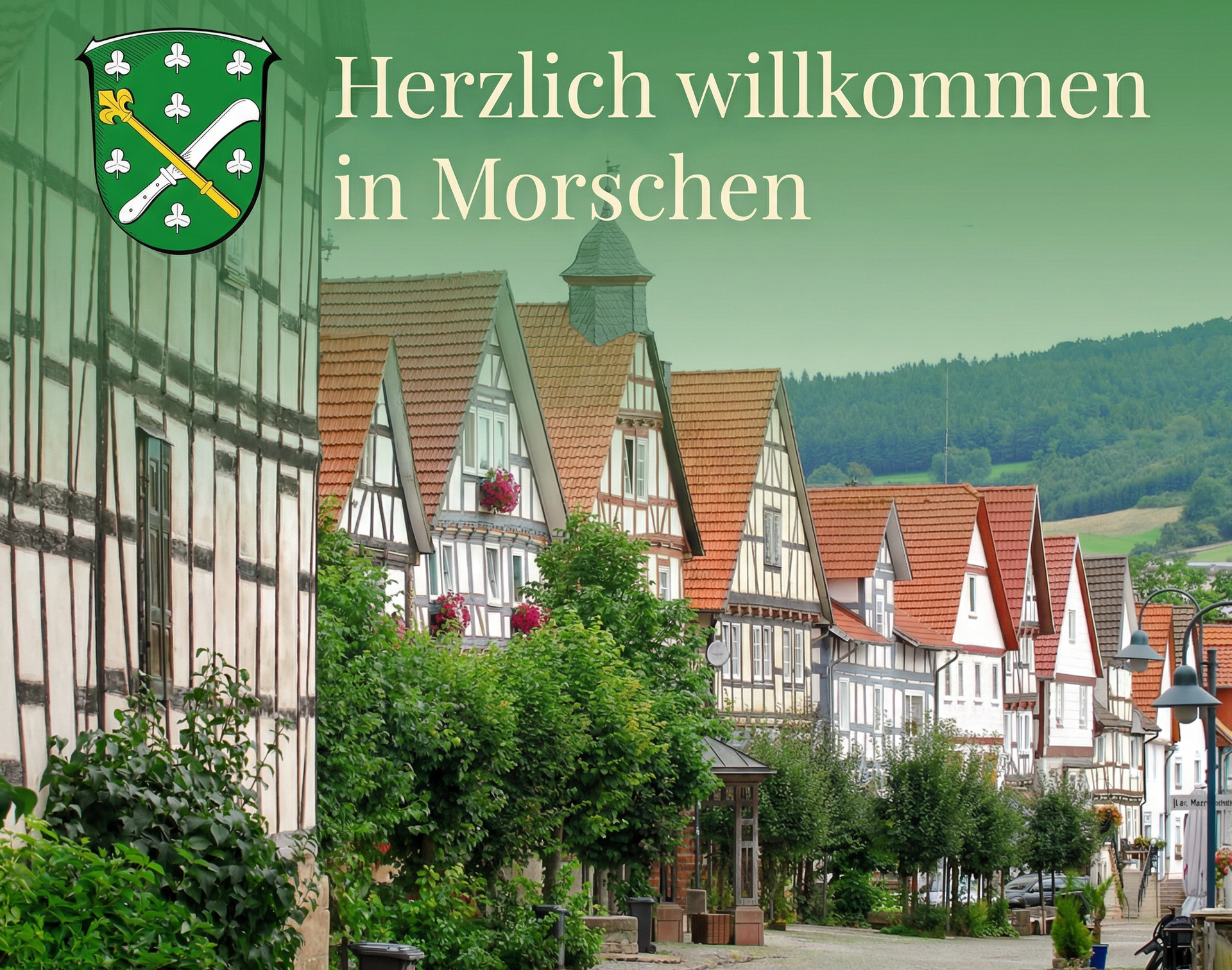Marktstraße Neumorschen mit einigen Fachwerkhäusern Marktstraße Neumorschen mit einigen Fachwerkhäusern
