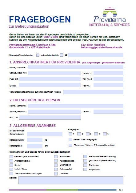Mit nur einem Klick erhalten Sie unseren Fragebogen Downloadlink Fragebogen