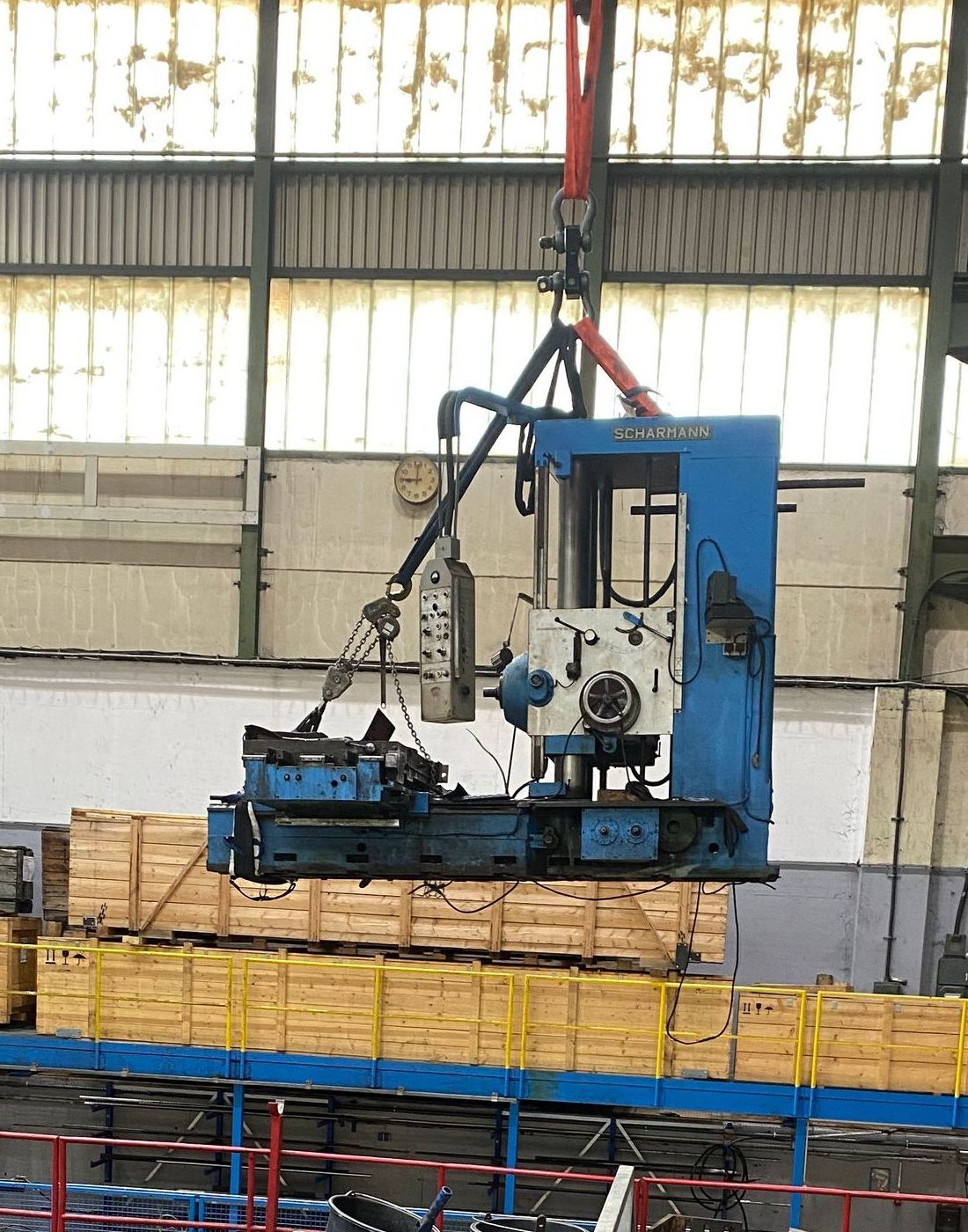 Abtransport Scharmann FB125 Bohrwerk