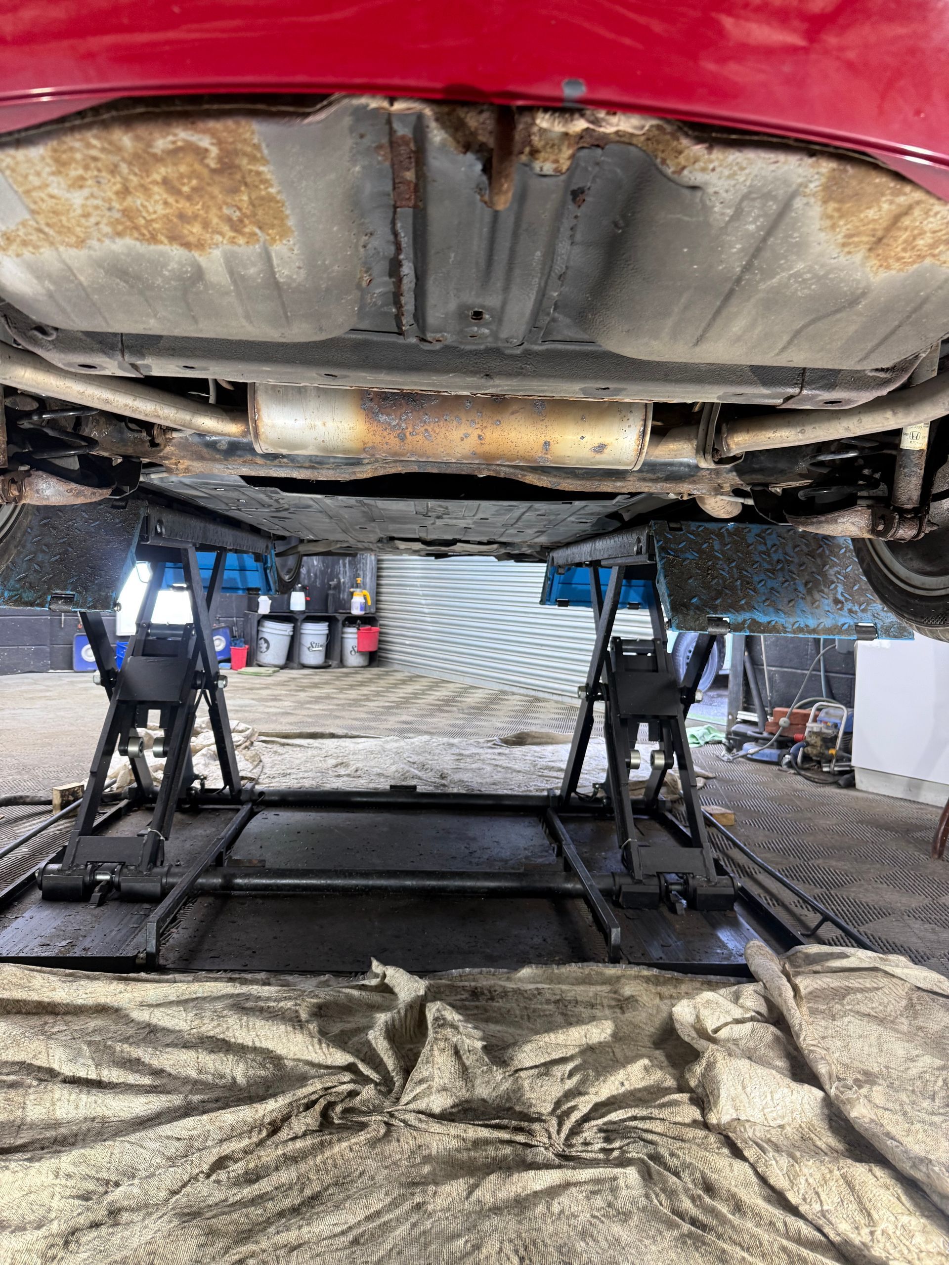 Rusty underbody