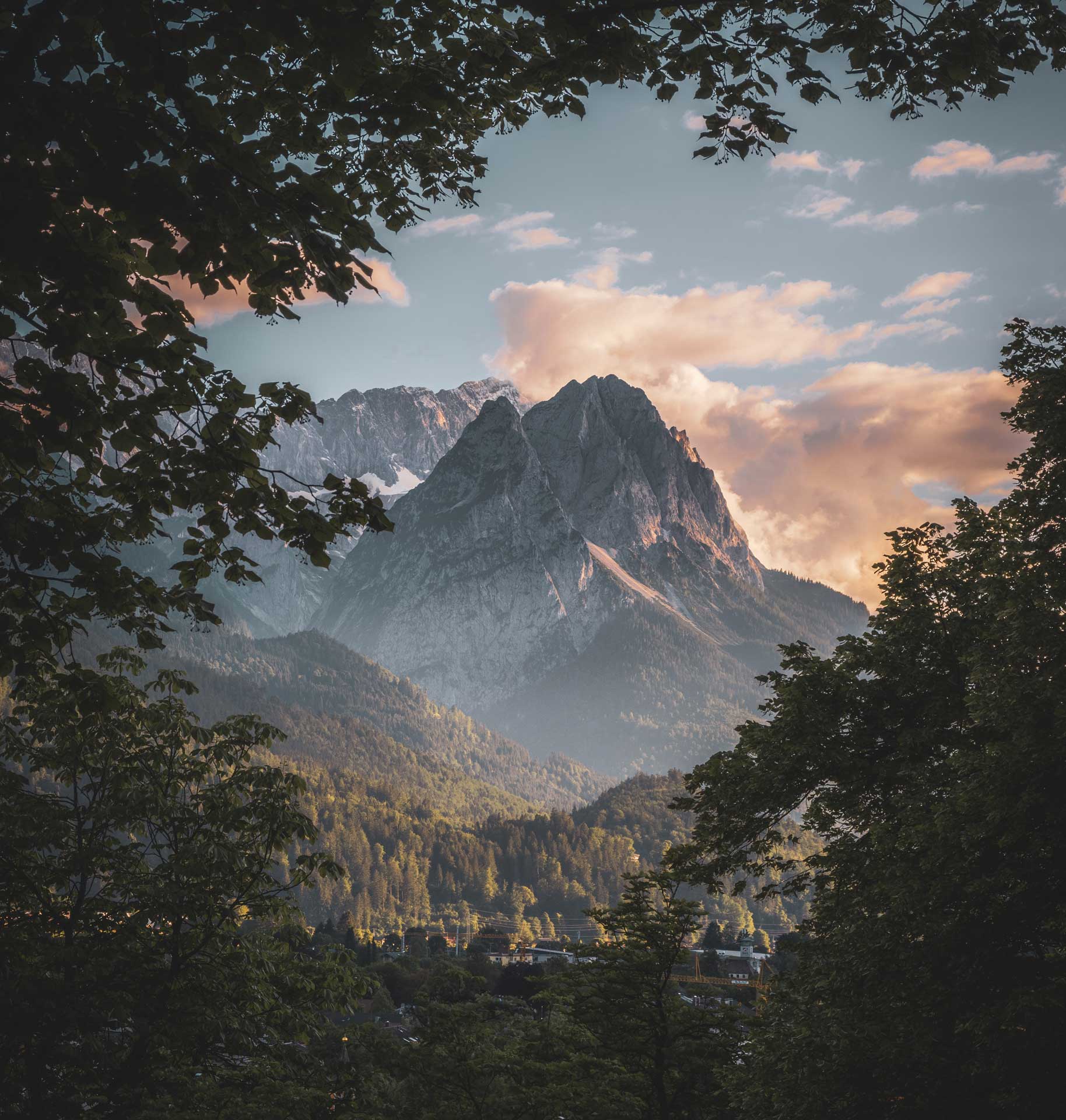 Grafikmadl Garmisch-Partenkirchen Waxenstein