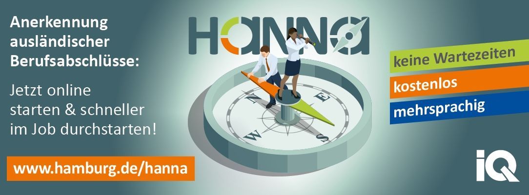 Werbebanner für Online-Plattform HANNA