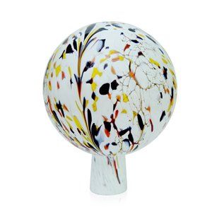 gartenkugel rosenkugel weiss mit Granulat ist nun fertig