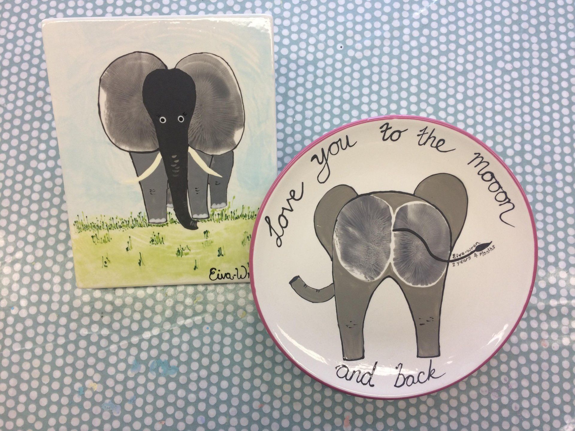 Baby bottom print into art you will be proud to display Babys bottom into art!