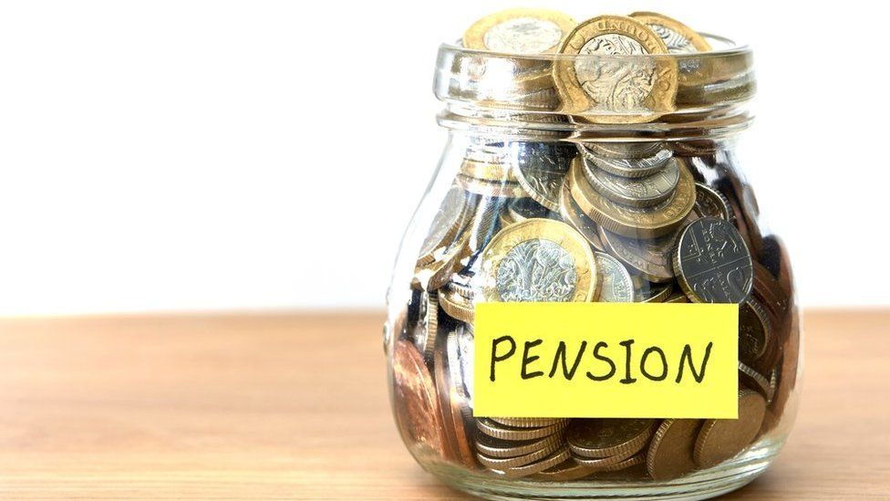 Pension pot of savings 