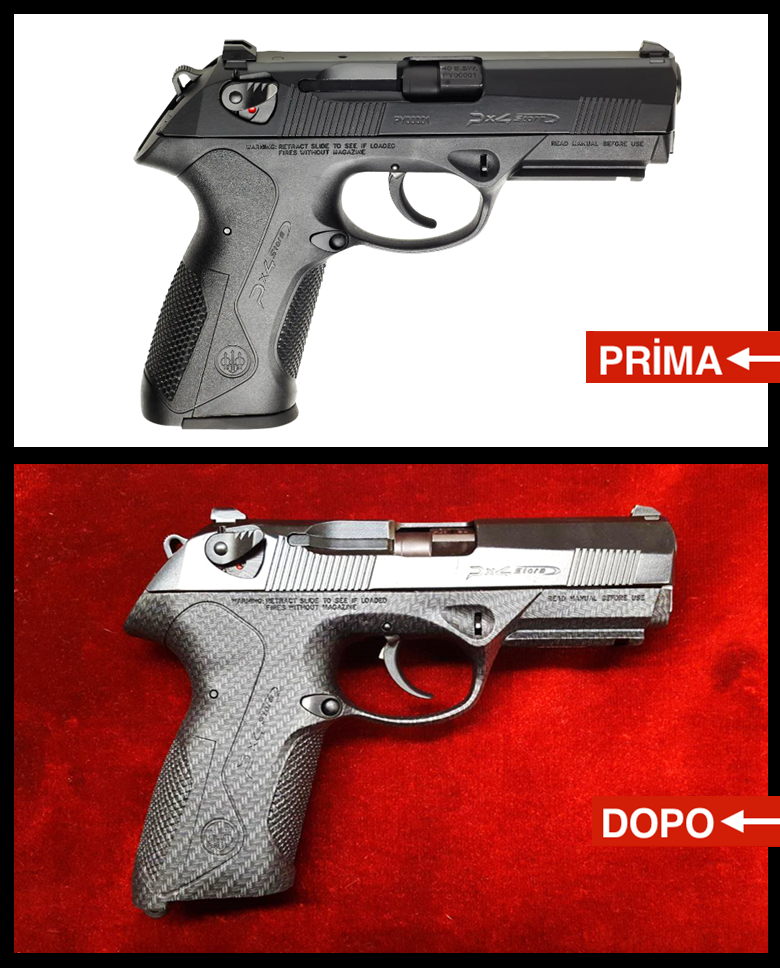 Beretta Px4 Storm cubicatora effetto carbon