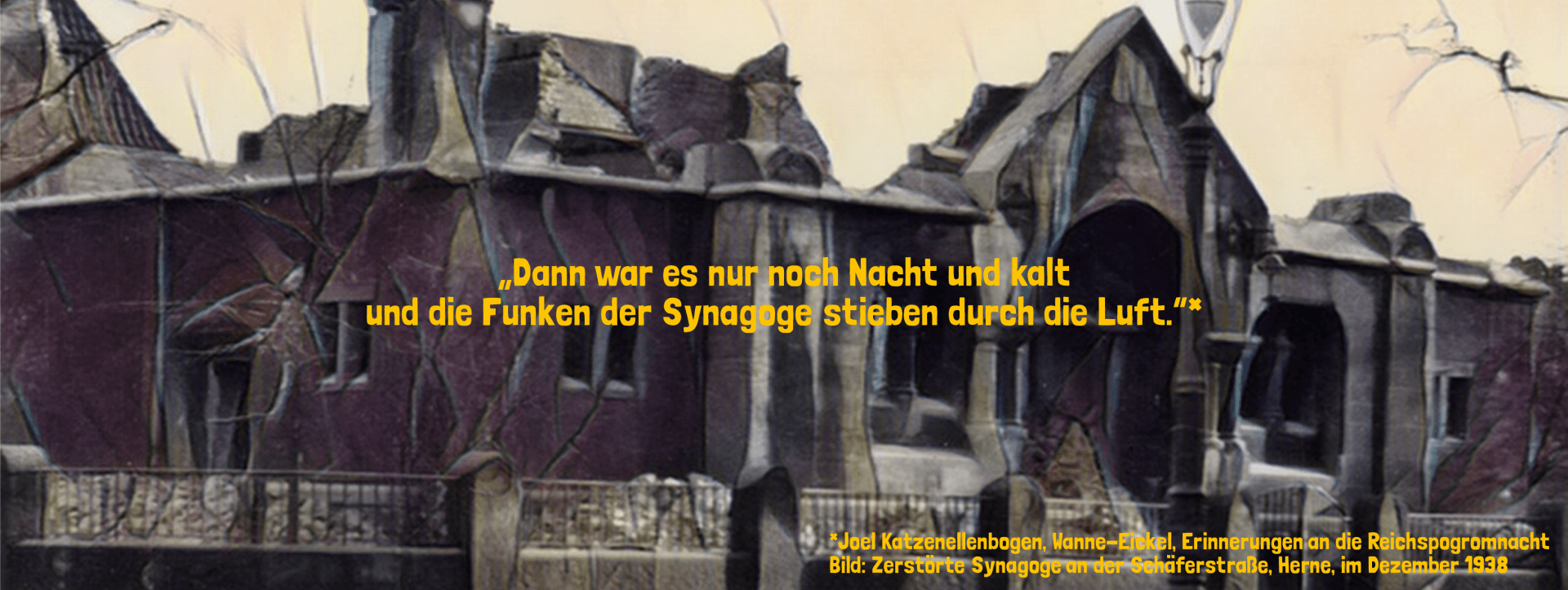 Erinnerung und Gedenken an die Reichspogromnacht 1938