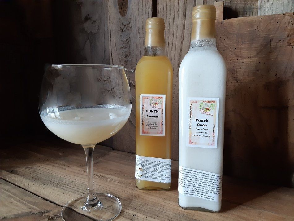 Pinacolada , cocktail punch coco et punch ananas