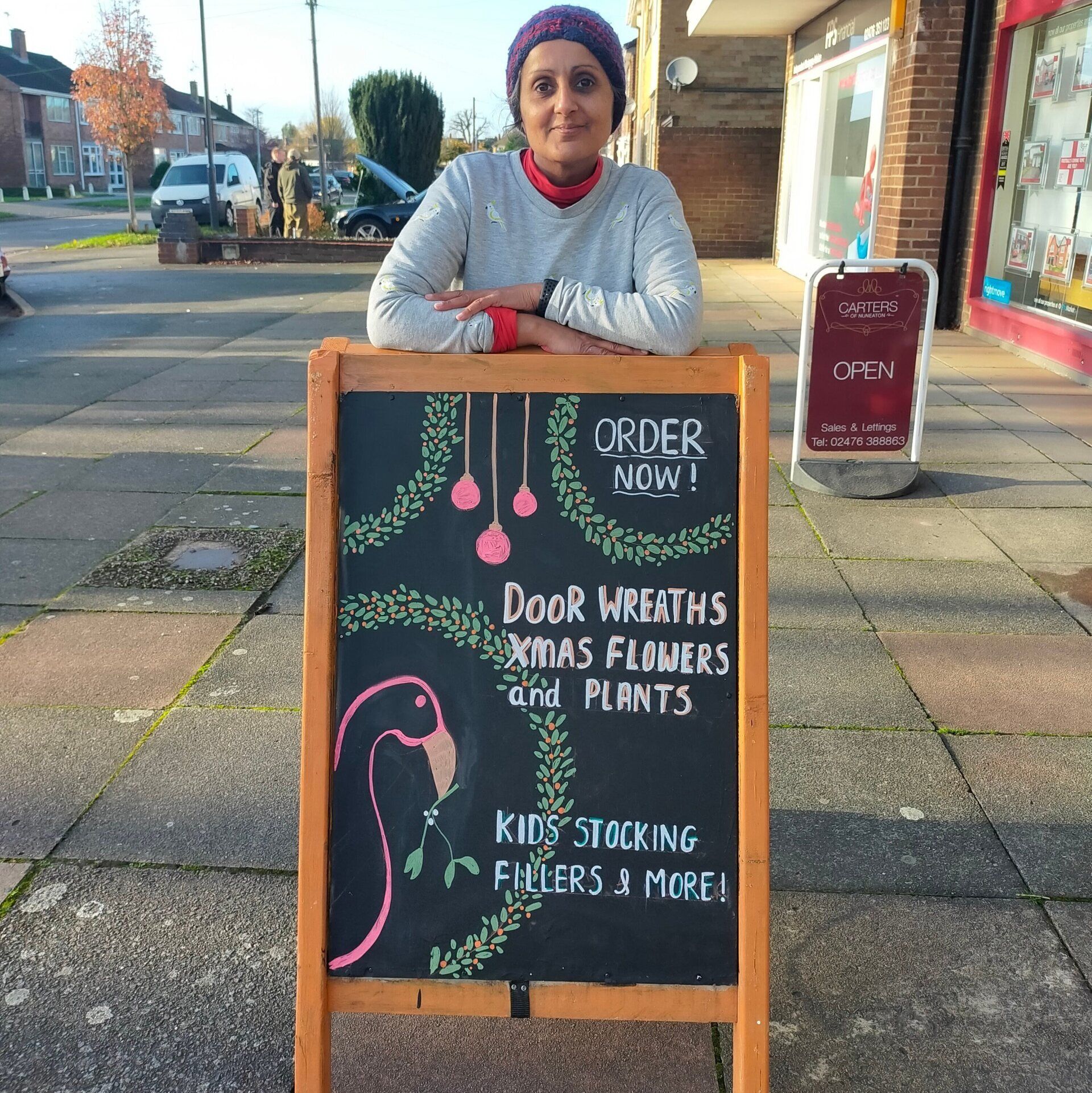 Festive Chalk Board Illustration by desgn.prnt