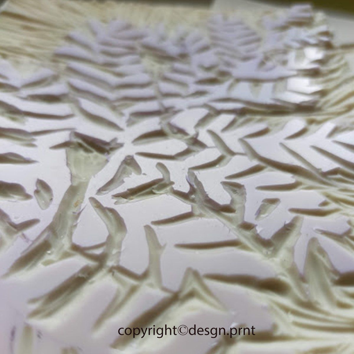 Fern Linocut