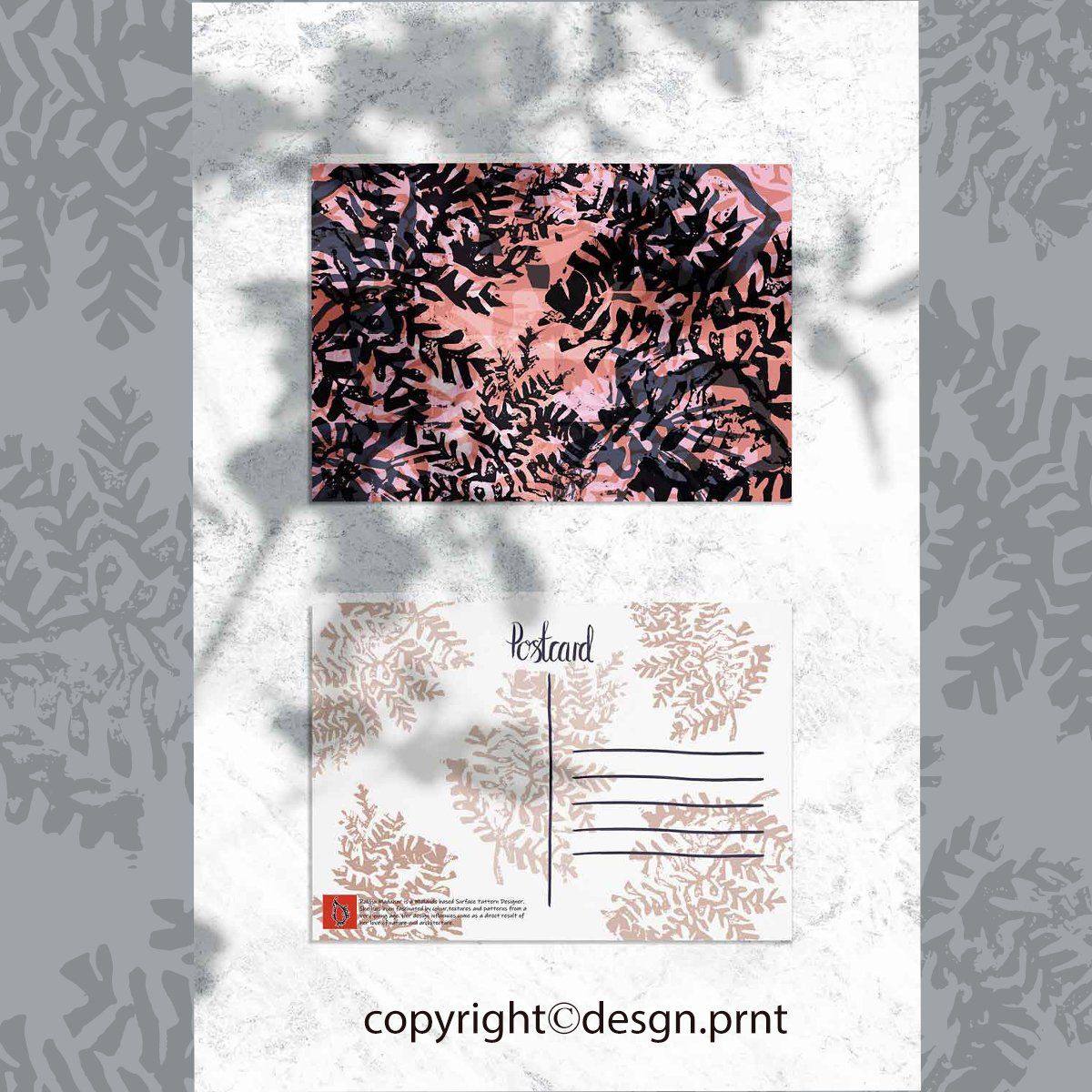 Eco-friendly gift postcards