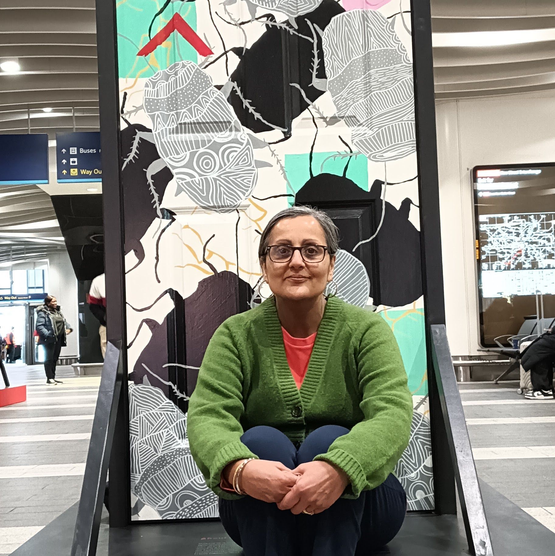 Rakha Madahar at Birmingham Door Art Installation Project for Shelter