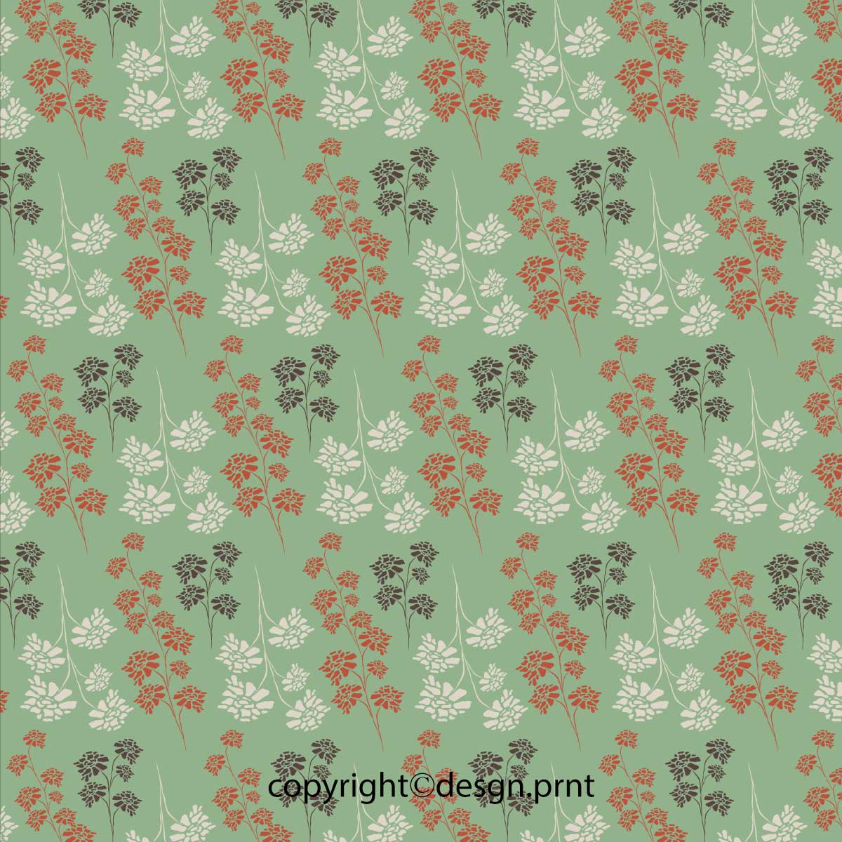 A graphic style rose print