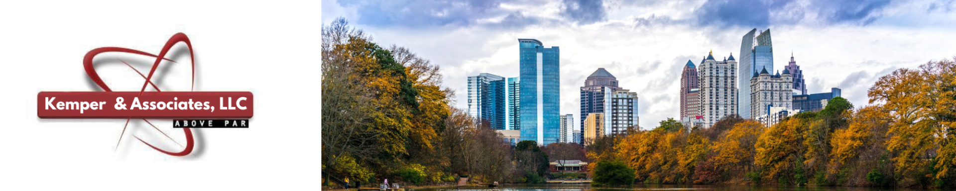 Kemper & Associates, LLC logo, with image of city skyline