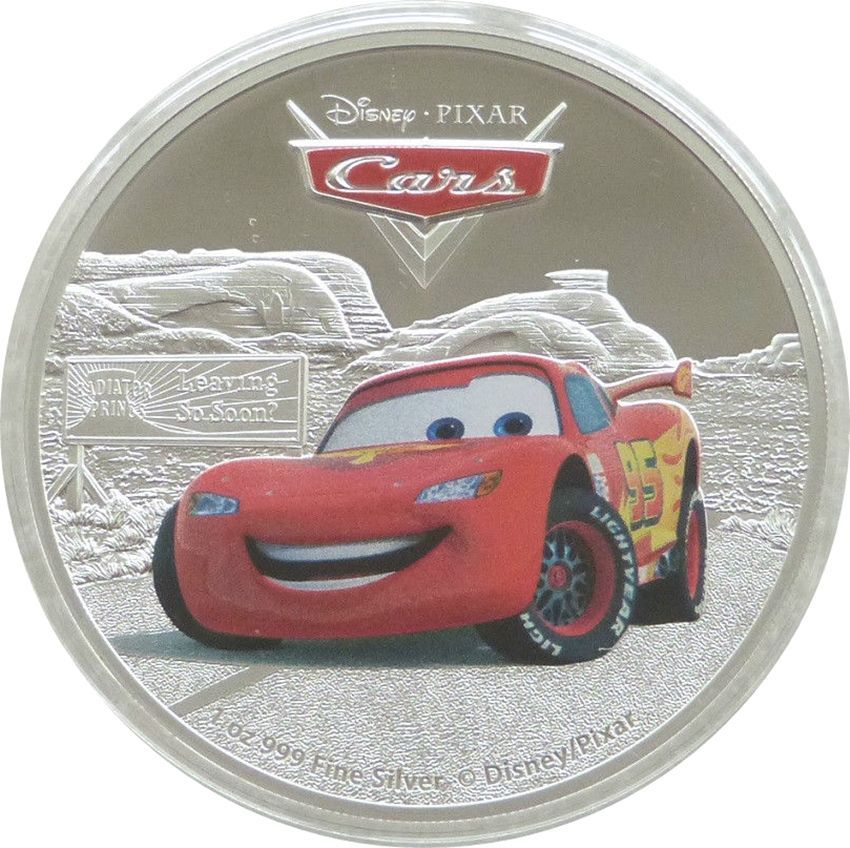 2017 Niue Disney Pixar Cars Lightning McQueen and Friends $2 Silver Proof 5 Coin Set Box Coa - Complete Set