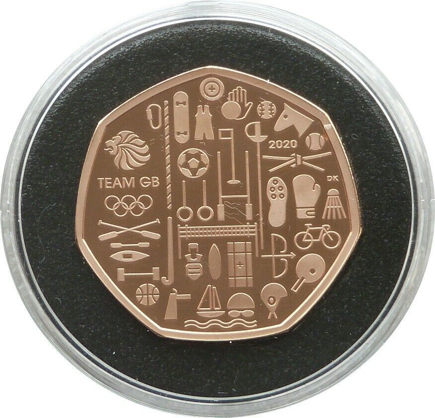 Mintage - Royal Mint 1992 - 2020 Commemorative 50p Gold Proof Coin Box Coa