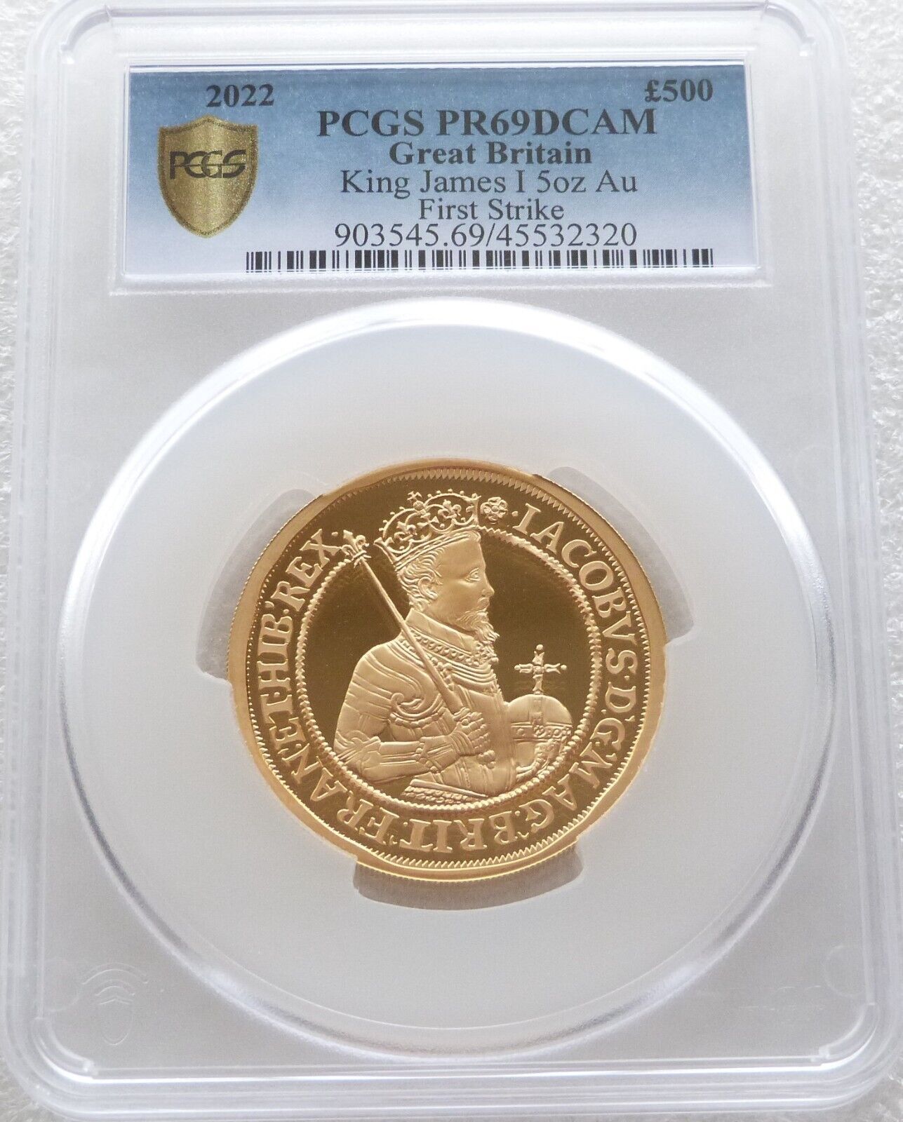 British Royal Mint .999 Gold Proof 5oz Coin Range