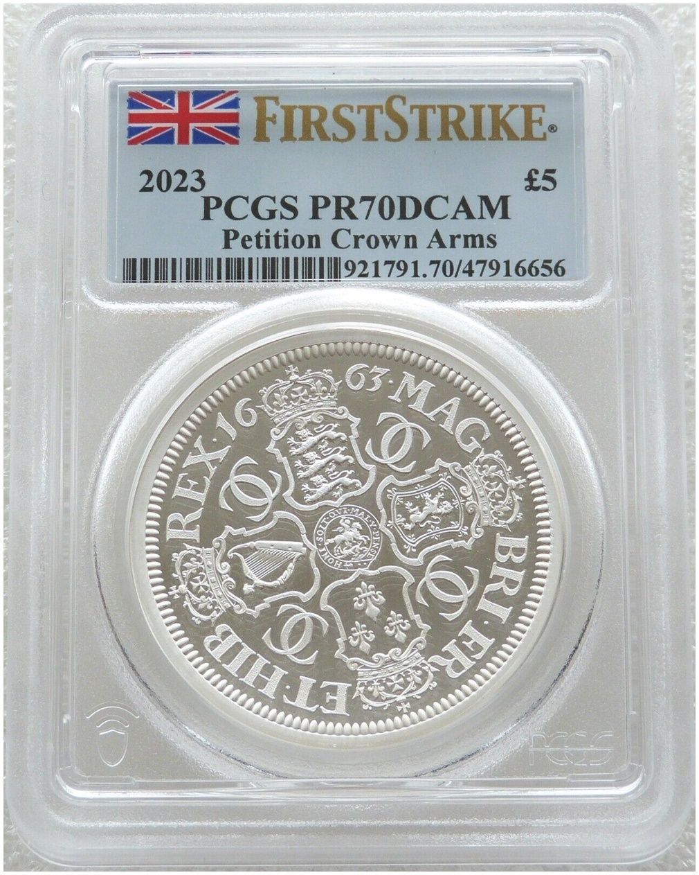 2023 Great Engravers Petition Crown £5 Silver Proof 2oz Coin PCGS PR70 DCAM First Strike
