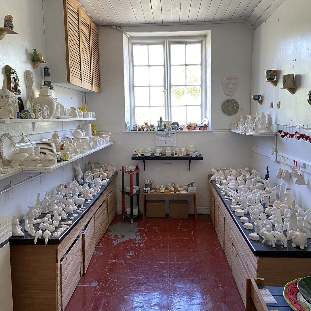 Pottery Painting selection at Gabrielle's Gallery