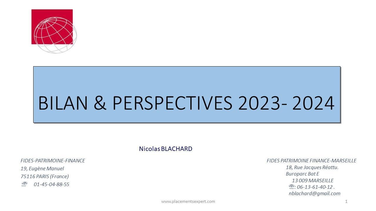 Bilan & perspectives 2023-2024