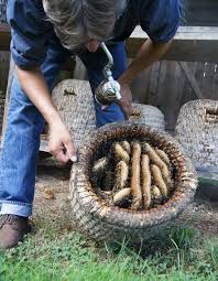 Bienenkorb mit Waben