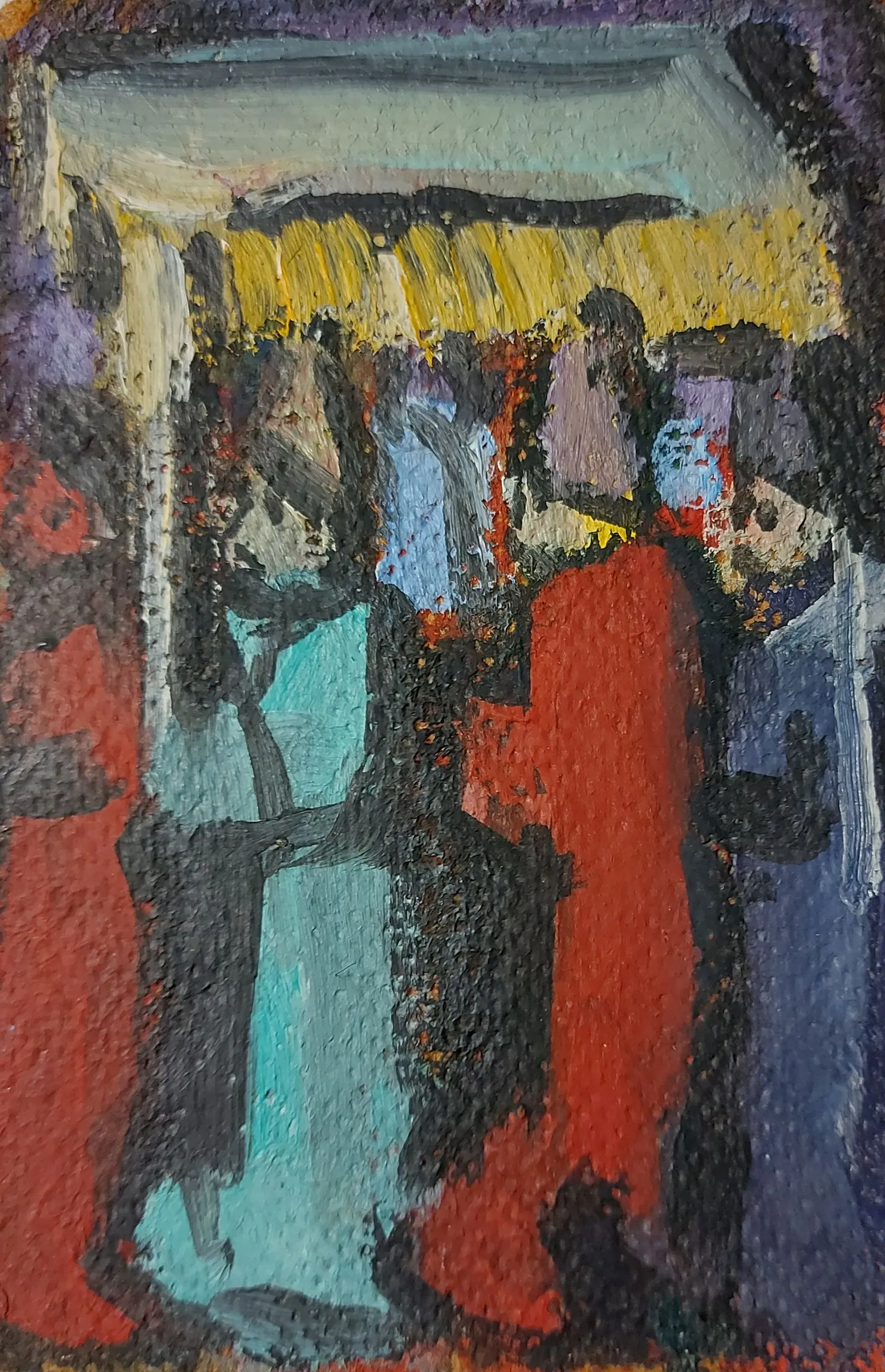 Disegno che rappresenta una processione.