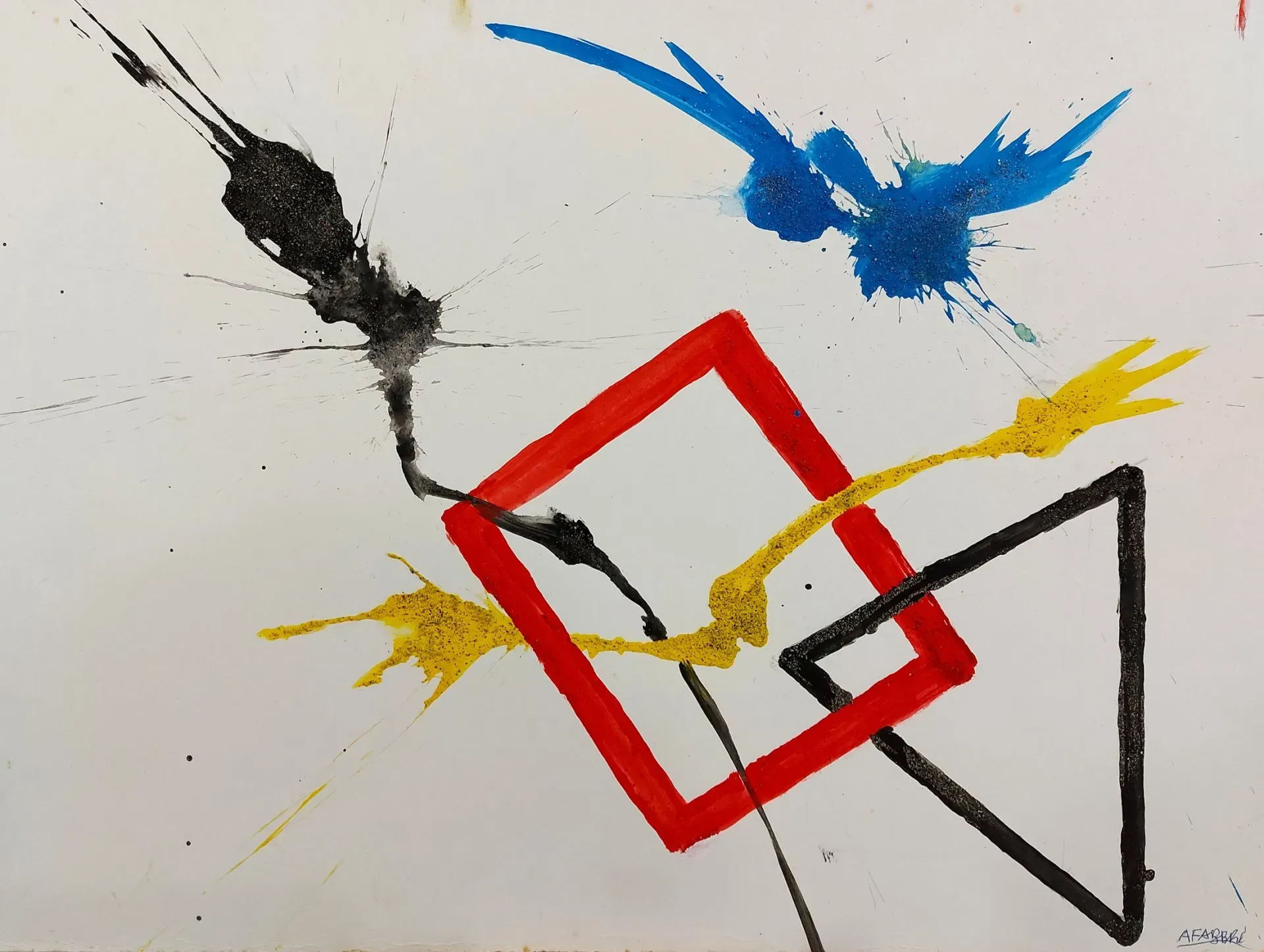 Tecnica mista su cartoncino cm 36x47