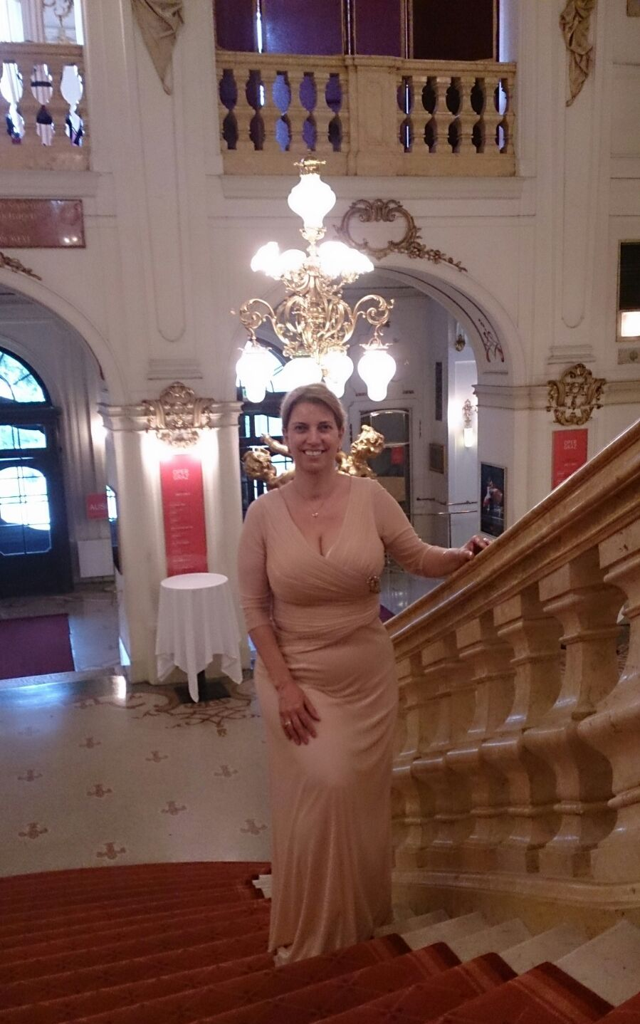 Auftritt im Spiegelfoyer der Oper Graz