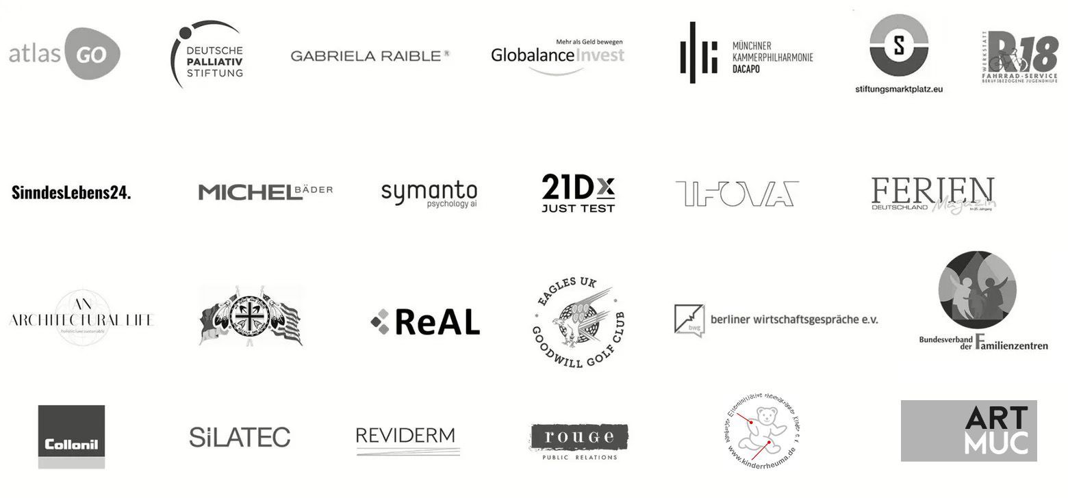 Bild mit Referenzen Logos