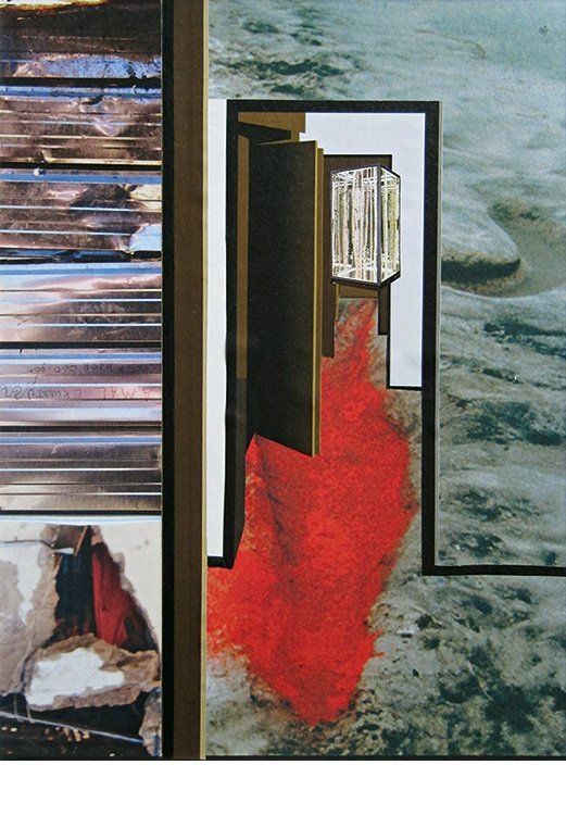 Collage; Räume; Türen; Blut; Mystik; Durchgang; Dimension; Erscheinung; surreal