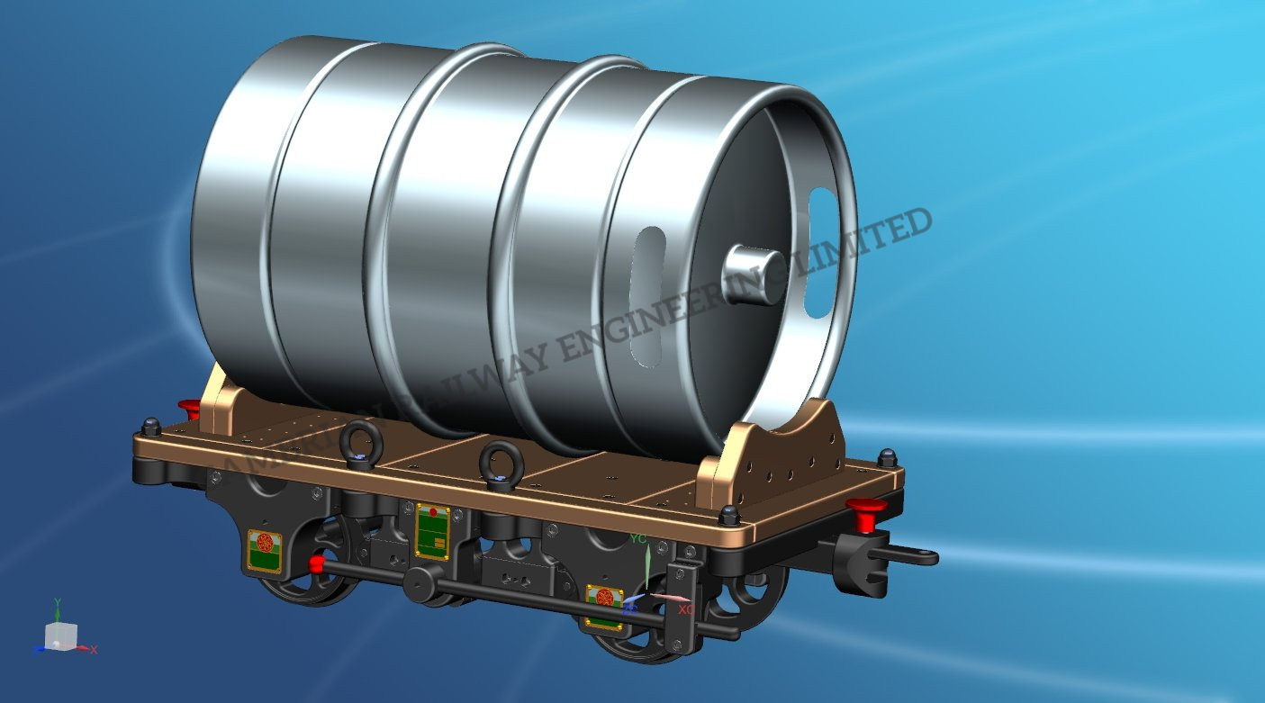 cre 3d cad model beer keg cambrian railway engineering