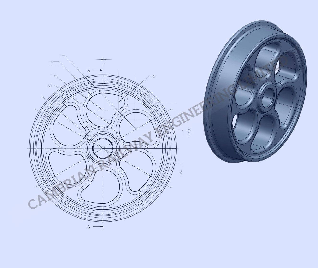cambrian railway engineering ltd wheel 3d cad