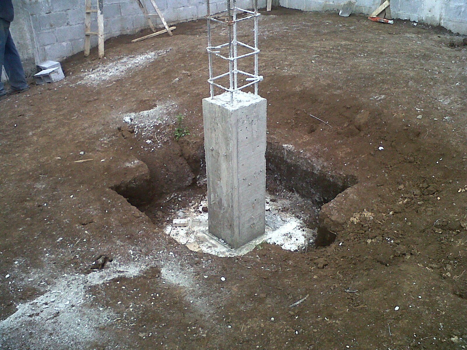 Correcto vaciado de concreto en columnas