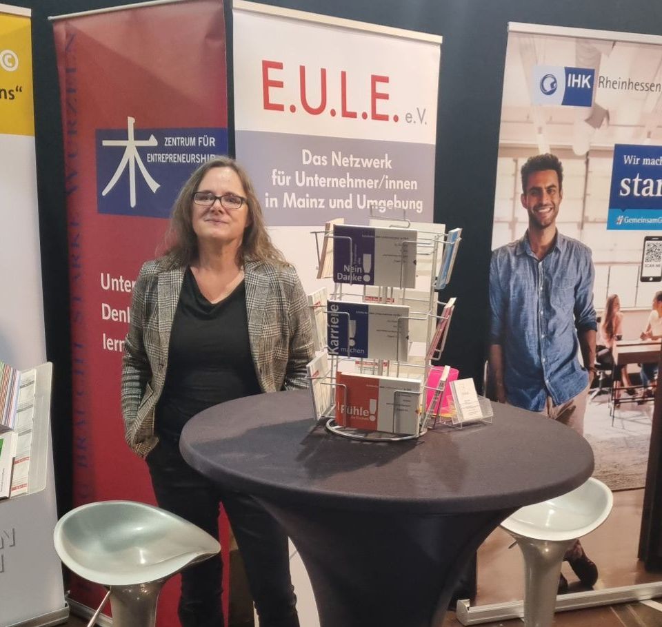 comcats und Nicole Hölzel mit EULE e.V. auf dem ersten Mainzer Gründungsfestival