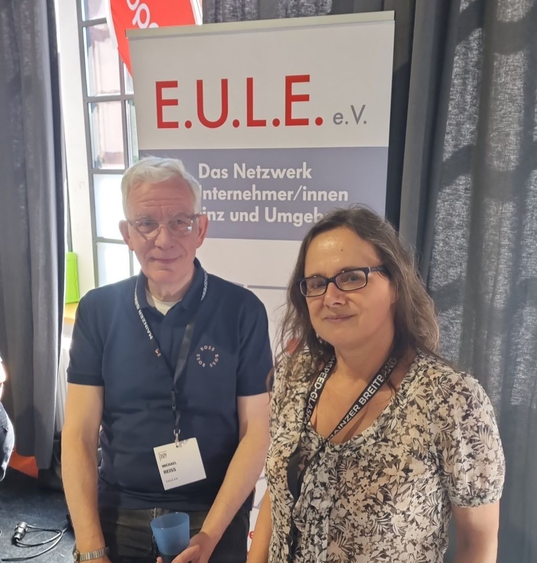 comcats und Nicole Hölzel mit EULE e.V. auf dem ersten Mainzer Gründungsfestival