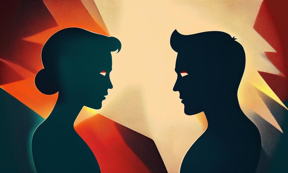 Zusammengekauerte Person vor einem Weihnachtsbaum, Symbol für innere Konfrontation und Angst in schwierigen Lebenssituationen