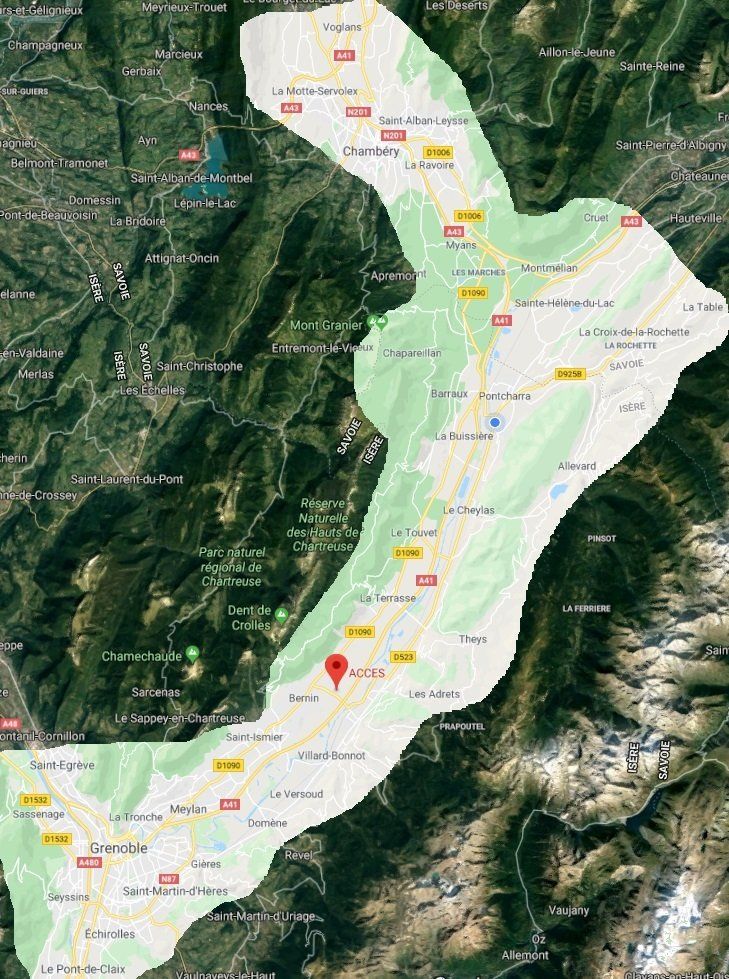 Zone d'intervention Zone d'intervention ACCES
